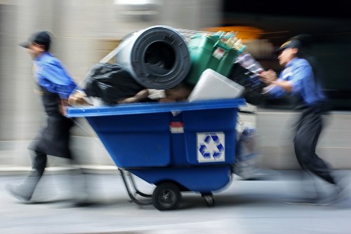 Eco-friendly recycling and donation during clearance